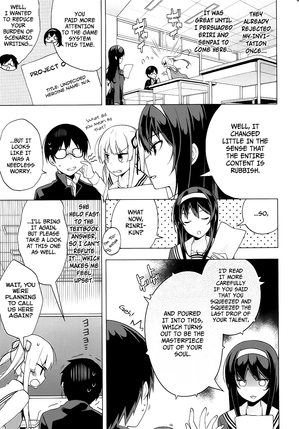 Saenai Kanojo no Sodatekata - Egoistic-Lily Chapter 4 page 10 - Chapter 4 : It Would Be A Bad Omen If I Were To Say That "Our Fight Has Onl...