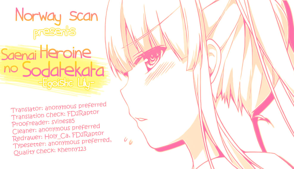 Saenai Kanojo no Sodatekata - Egoistic-Lily Chapter 6.2 page 1 - Chapter 6 (v2) : Right Into Chaos, Even After The Route Is Set (Note: Regarding the M...