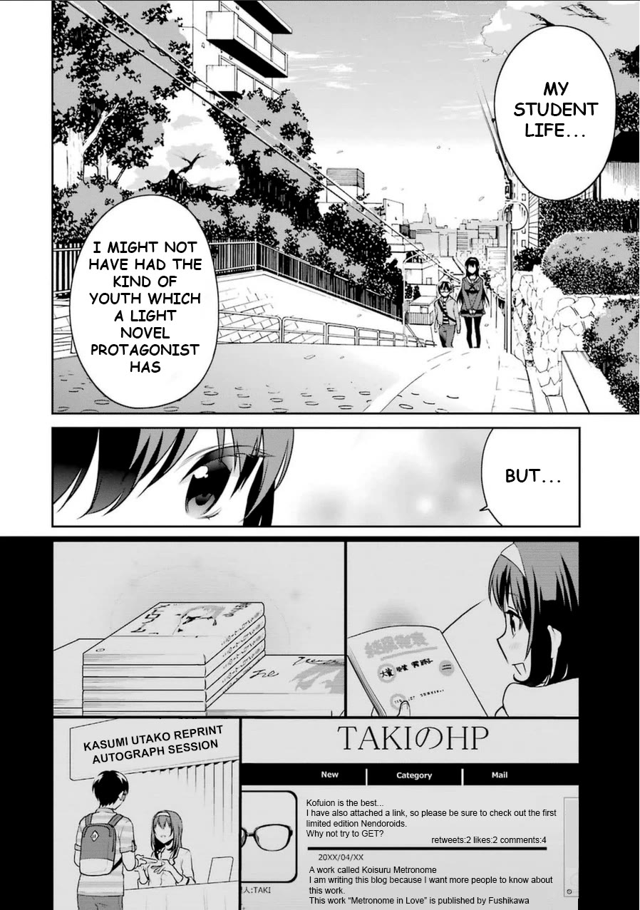 Saenai Kanojo no Sodatekata - Koisuru Metronome Chapter 26.5 page 10 - Chapter 26.5: How highschool girl Utaha Kasumigaoka graduates