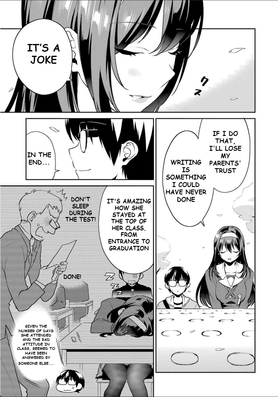Saenai Kanojo no Sodatekata - Koisuru Metronome Chapter 26.5 page 9 - Chapter 26.5: How highschool girl Utaha Kasumigaoka graduates