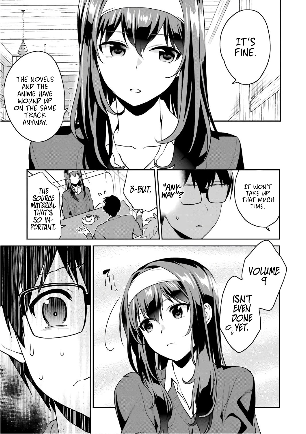 Saenai Kanojo no Sodatekata - Koisuru Metronome Chapter 47 page 12 - Chapter 47: How to Continue a Story Where I'm Absent