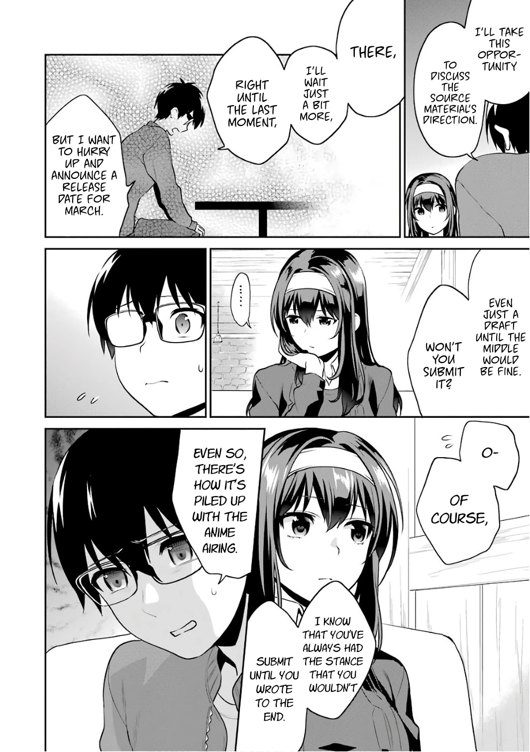 Saenai Kanojo no Sodatekata - Koisuru Metronome Chapter 47 page 13 - Chapter 47: How to Continue a Story Where I'm Absent
