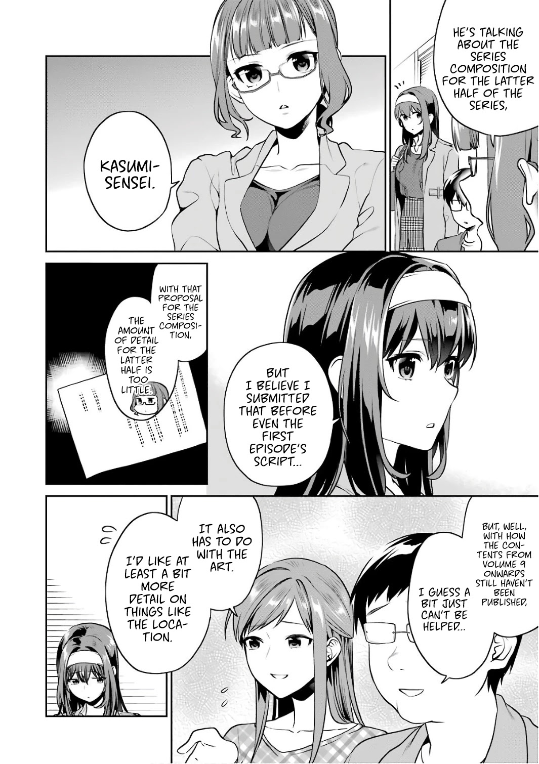 Saenai Kanojo no Sodatekata - Koisuru Metronome Chapter 47 page 9 - Chapter 47: How to Continue a Story Where I'm Absent