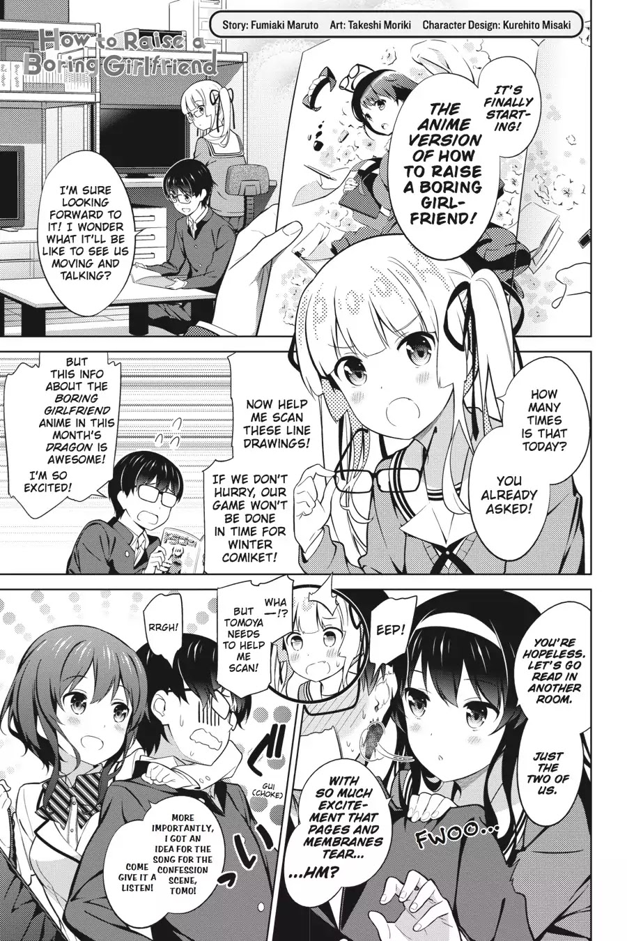 Saenai Kanojo no Sodatekata Chapter 26.5 page 1 - Vol.5 TV Anime Adaptation Celebration Comic