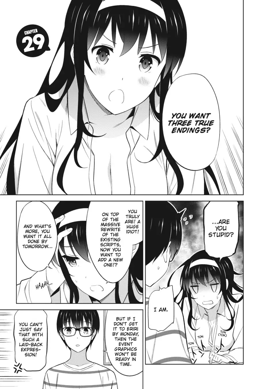 Saenai Kanojo no Sodatekata Chapter 29 page 1 - Chapter 29