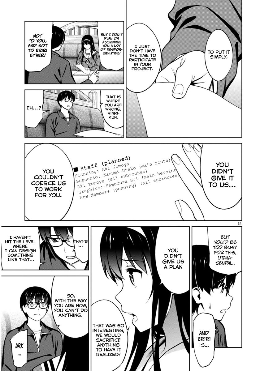 Saenai Kanojo no Sodatekata Chapter 41 page 15 - Chapter 41