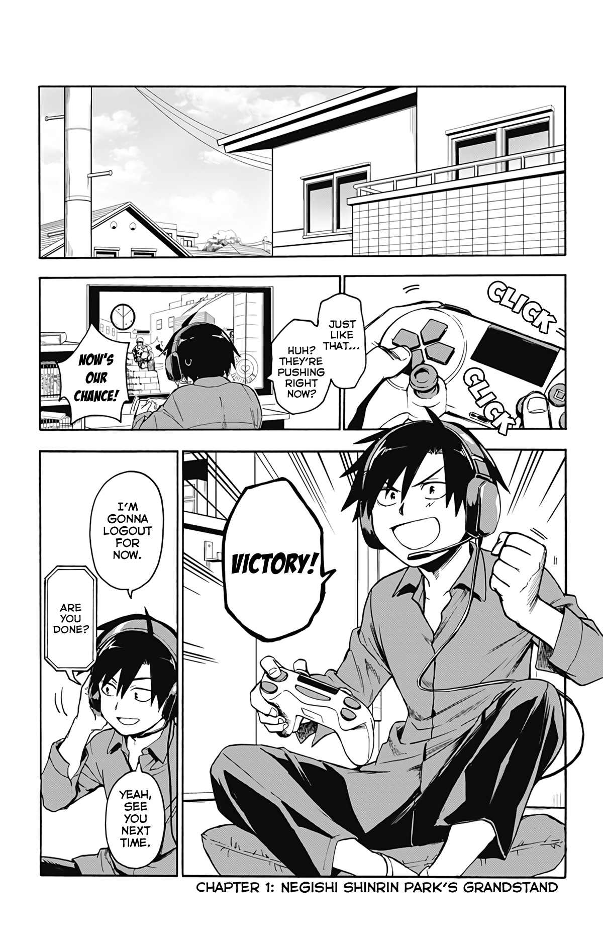Saguri-chan Tankentai Chapter 1 page 4 - Chapter 1: Negishi Shinrin Park's Grandstand