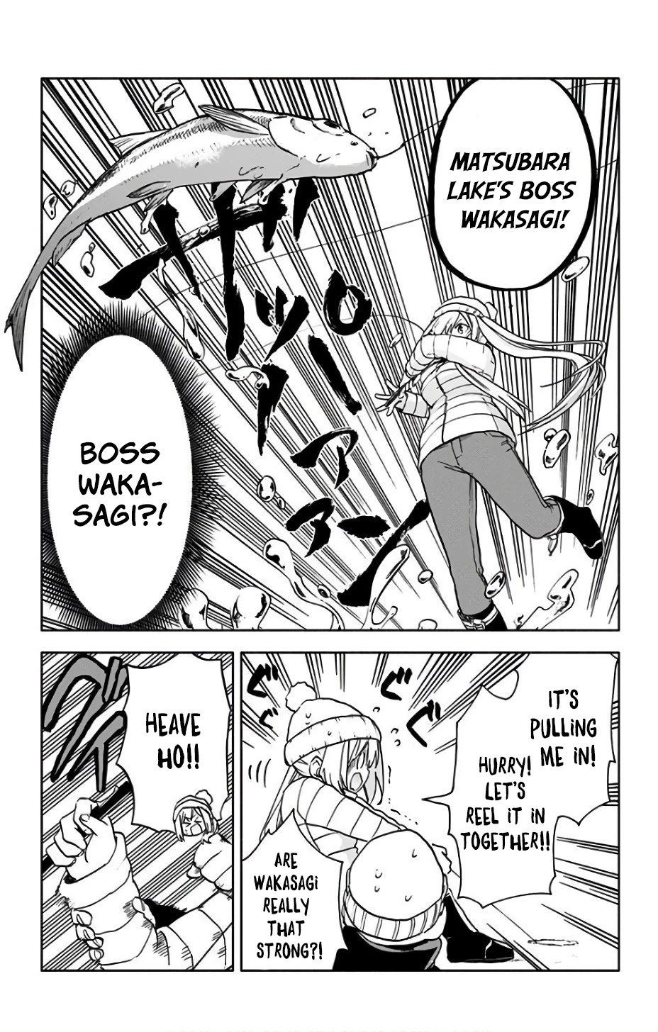 Saguri-chan Tankentai Chapter 14 page 14 - Chapter 14: Lake Matsubara Fishing for Wakasagi