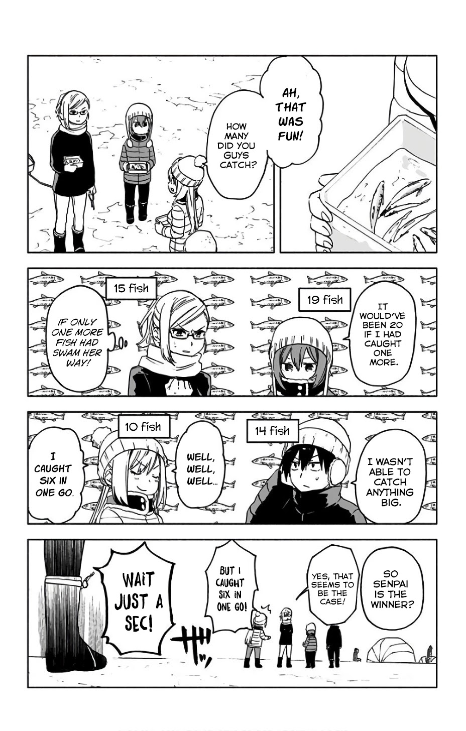 Saguri-chan Tankentai Chapter 14 page 16 - Chapter 14: Lake Matsubara Fishing for Wakasagi