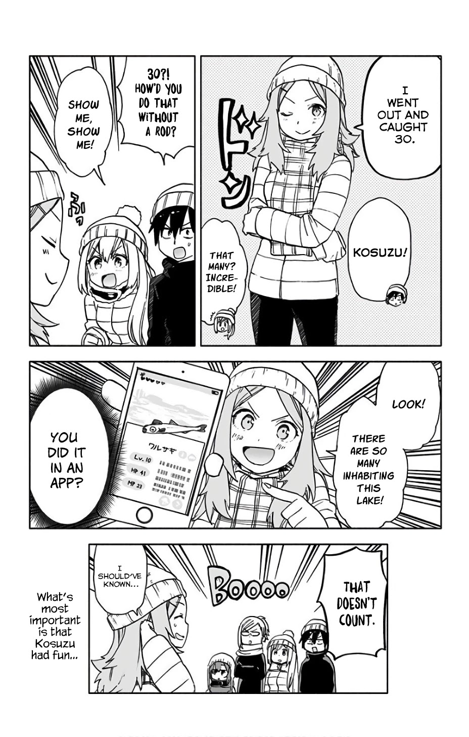 Saguri-chan Tankentai Chapter 14 page 17 - Chapter 14: Lake Matsubara Fishing for Wakasagi