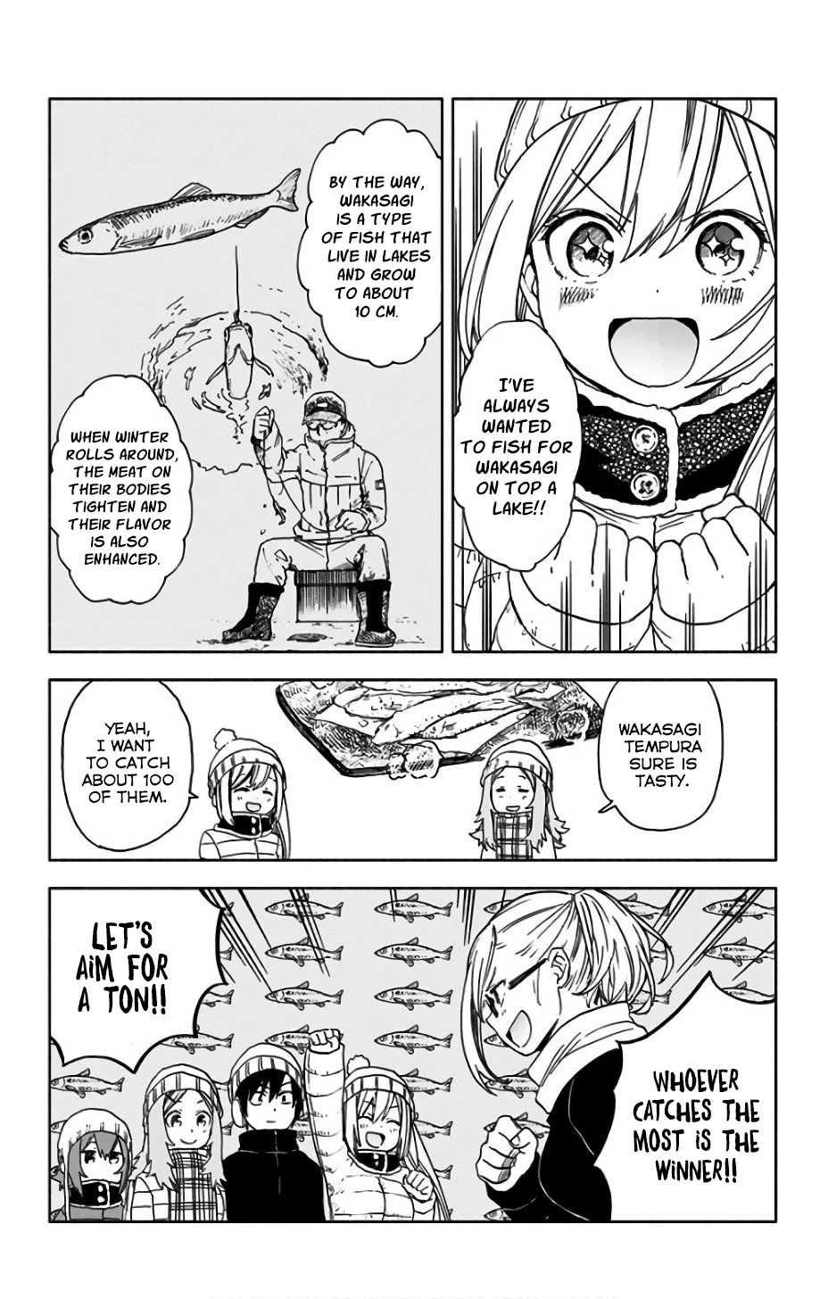 Saguri-chan Tankentai Chapter 14 page 3 - Chapter 14: Lake Matsubara Fishing for Wakasagi