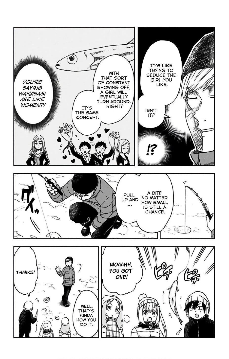 Saguri-chan Tankentai Chapter 14 page 7 - Chapter 14: Lake Matsubara Fishing for Wakasagi