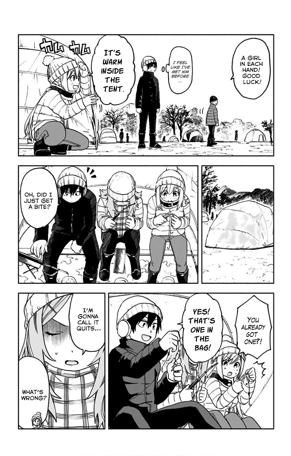 Saguri-chan Tankentai Chapter 14 page 8 - Chapter 14: Lake Matsubara Fishing for Wakasagi