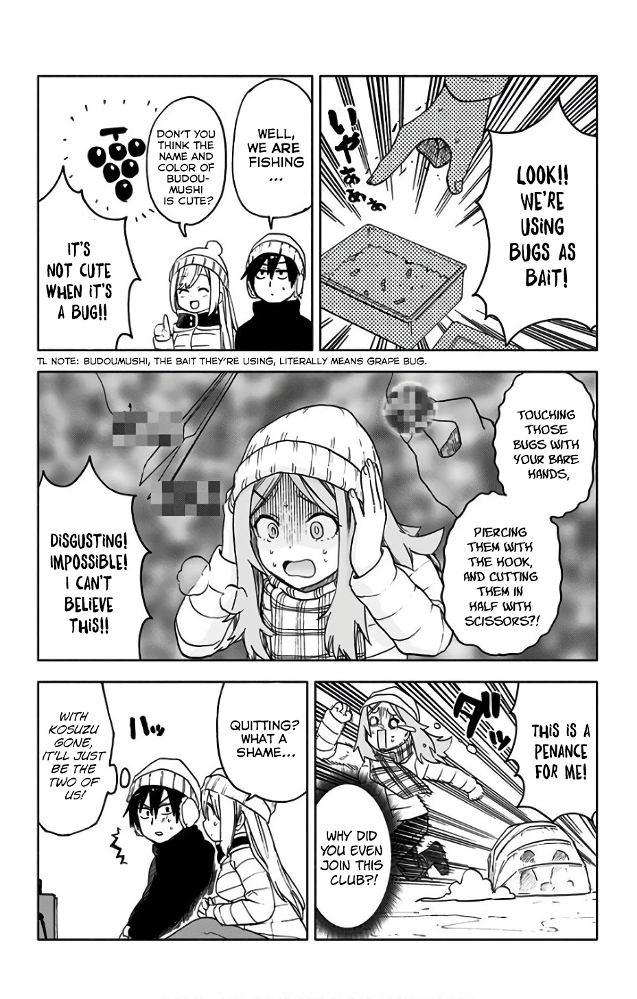 Saguri-chan Tankentai Chapter 14 page 9 - Chapter 14: Lake Matsubara Fishing for Wakasagi