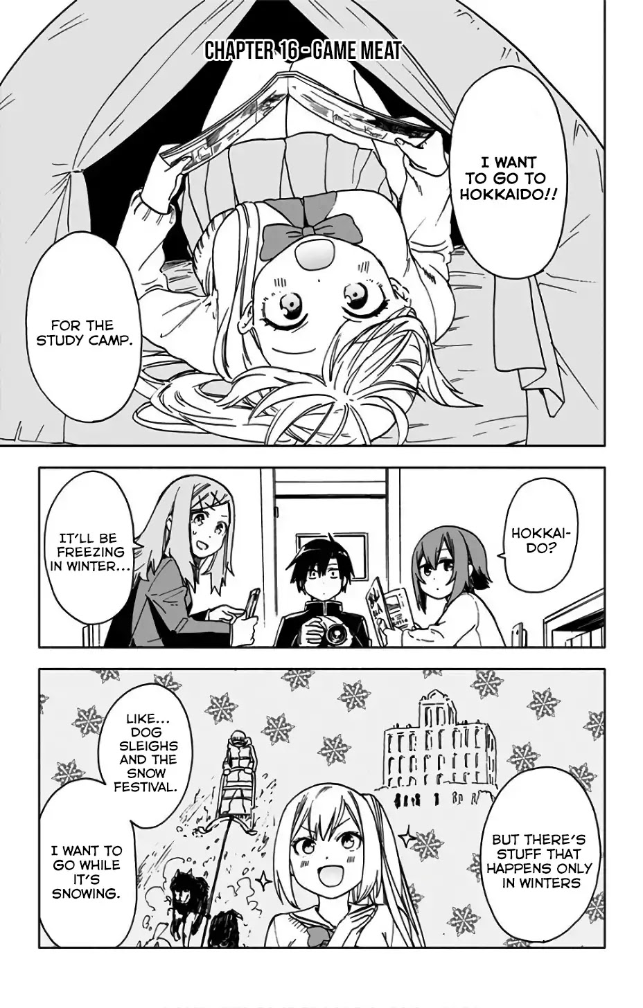 Saguri-chan Tankentai Chapter 16 page 2 - Chapter 16: Game Meat