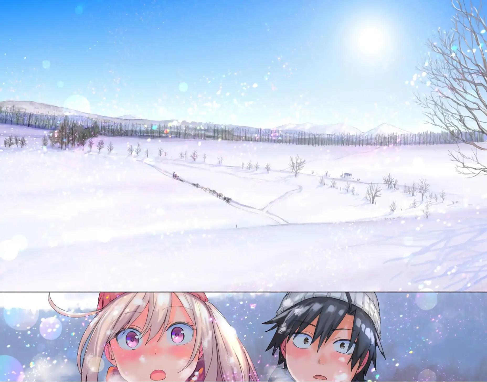 Saguri-chan Tankentai Chapter 17 page 14 - Chapter 17: Dog Sleighing Experience