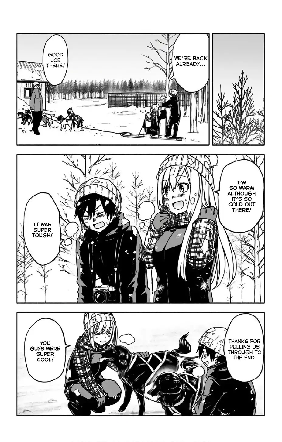 Saguri-chan Tankentai Chapter 17 page 17 - Chapter 17: Dog Sleighing Experience