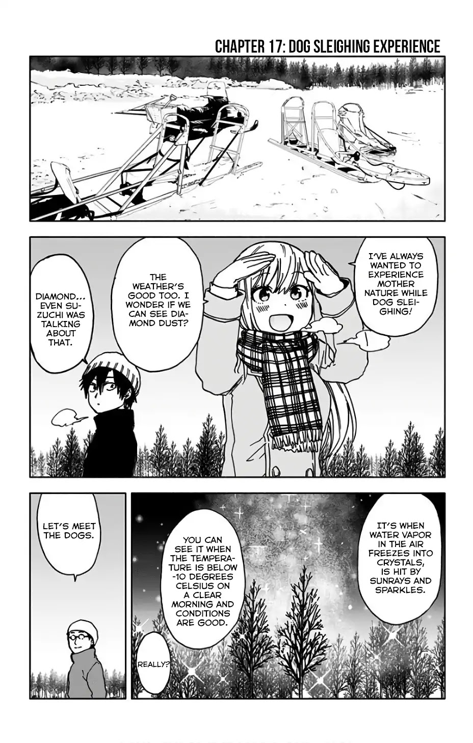 Saguri-chan Tankentai Chapter 17 page 2 - Chapter 17: Dog Sleighing Experience