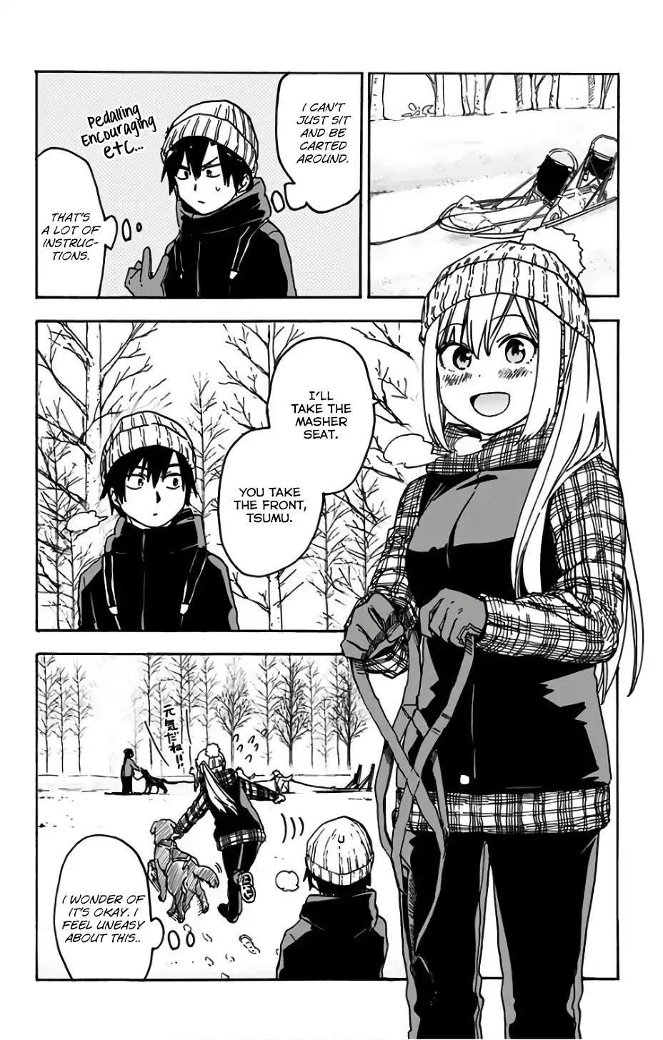 Saguri-chan Tankentai Chapter 17 page 5 - Chapter 17: Dog Sleighing Experience