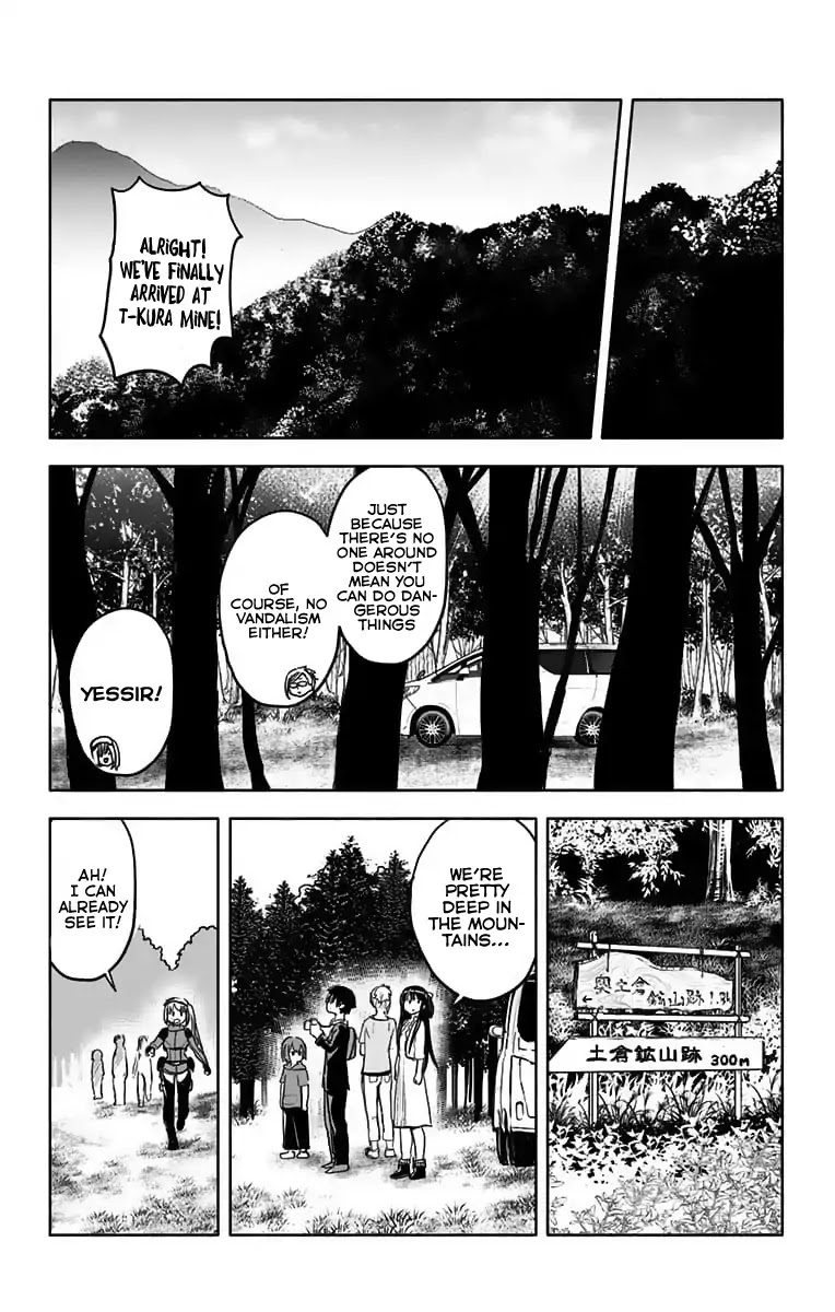 Saguri-chan Tankentai Chapter 21 page 5 - Chapter 21: Shiga Prefecture, Tsuchikura Mine (1)