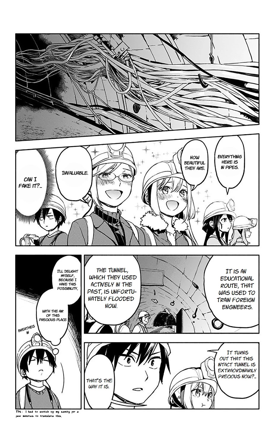Saguri-chan Tankentai Chapter 30 page 14 - Chapter 30: Nagasaki prefecture, coal mine of Ikeshima