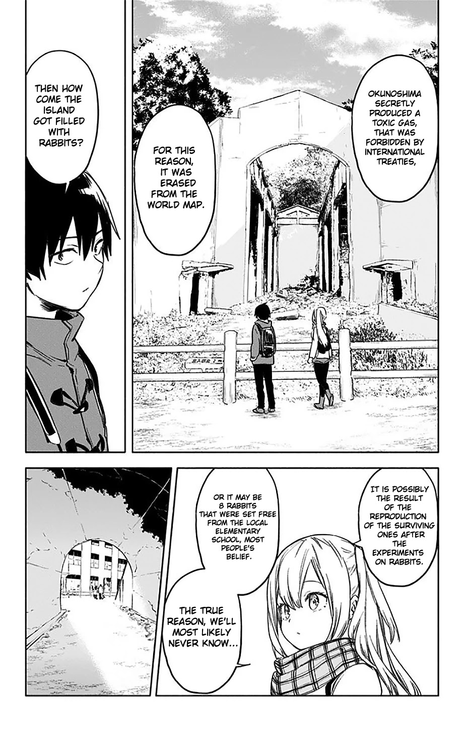 Saguri-chan Tankentai Chapter 33 page 12 - Chapter 33: Hiroshima prefecture, Okunoshima
