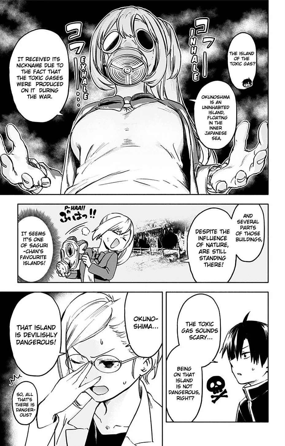 Saguri-chan Tankentai Chapter 33 page 6 - Chapter 33: Hiroshima prefecture, Okunoshima
