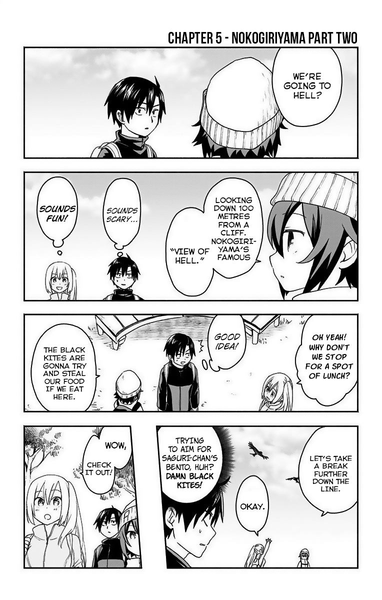 Saguri-chan Tankentai Chapter 5 page 1 - Chapter 5: Nokogiriyama Part Two