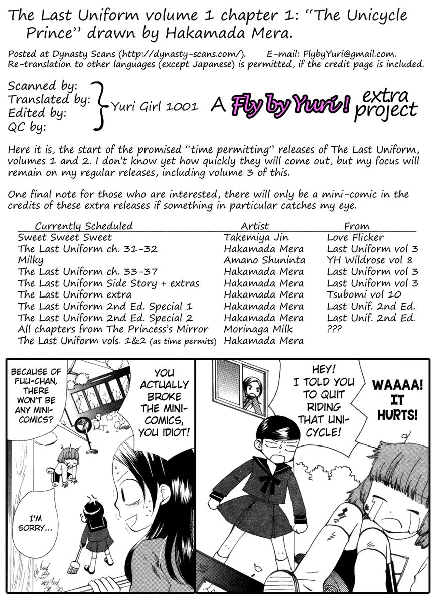 Saigo no Seifuku Chapter 1 page 22 - Chapter 1 : The Unicycle Prince