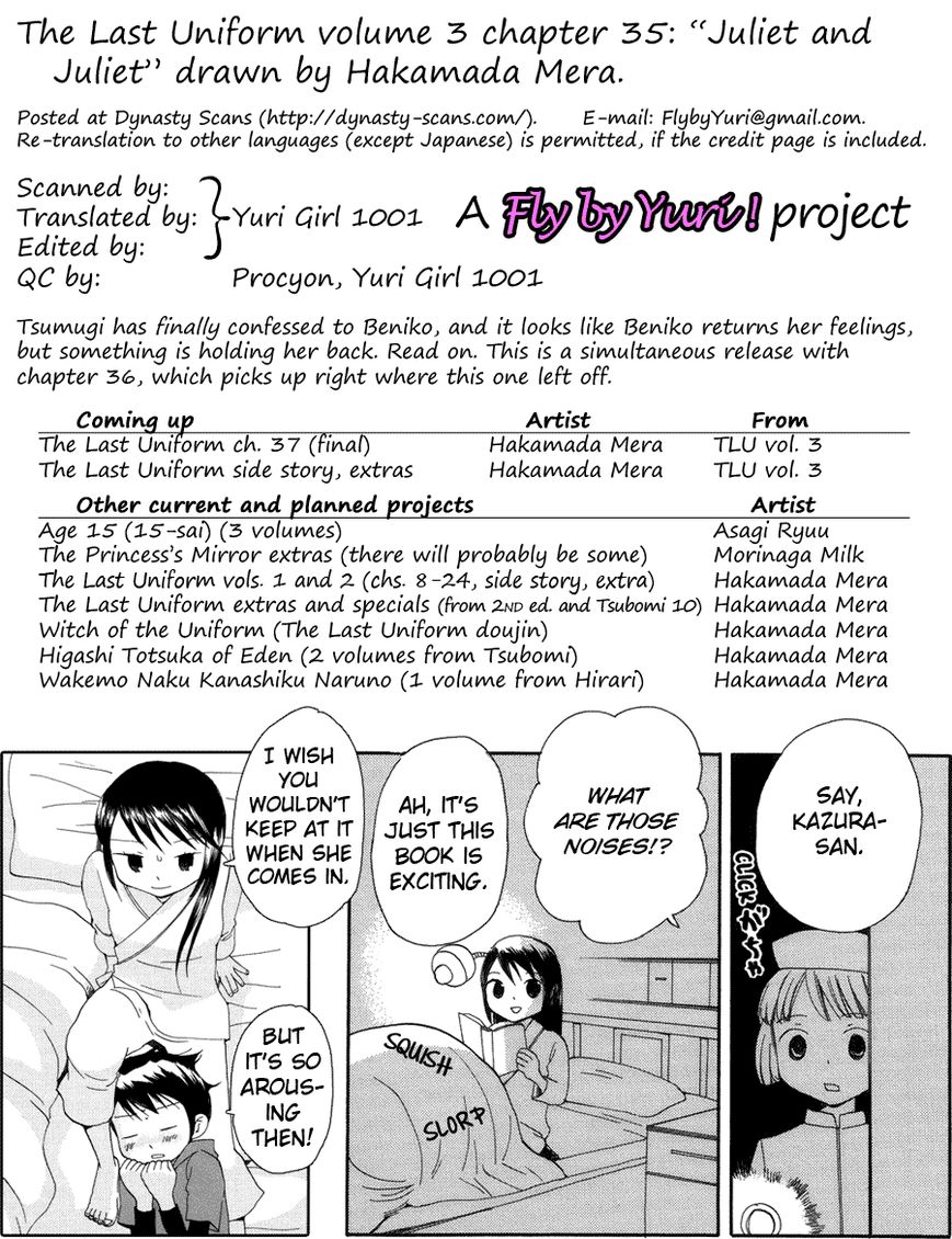 Saigo no Seifuku Chapter 35 page 16 - Chapter 35 : Juliet and Juliet