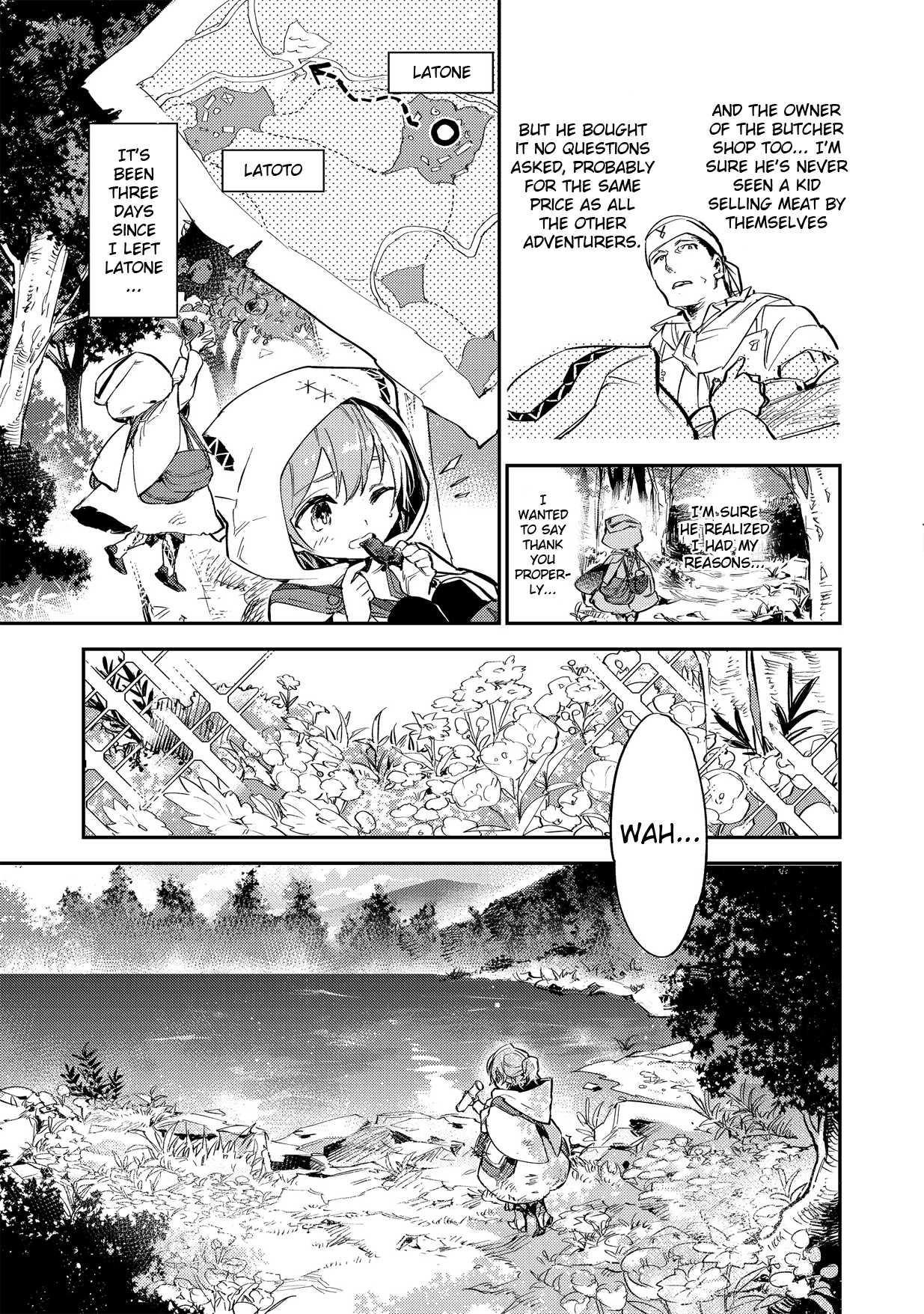 Saijaku teima wa gomi hiroi no tabi o hajimemashita . Chapter 2.1 page 11 - Chapter 2.1: (part two)