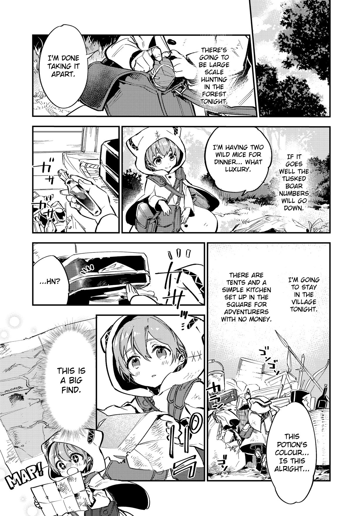 Saijaku teima wa gomi hiroi no tabi o hajimemashita . Chapter 2.1 page 5 - Chapter 2.1: (part two)
