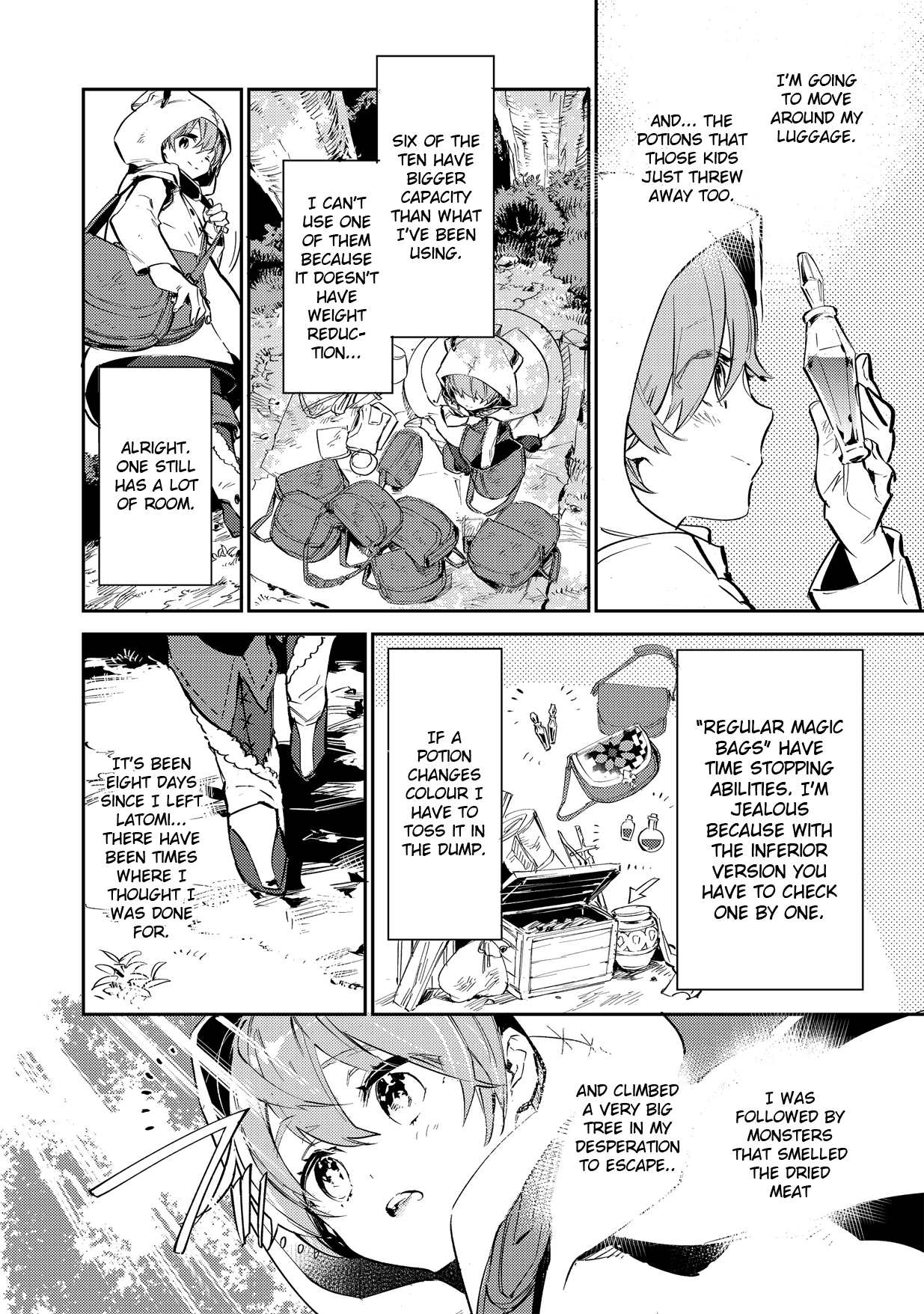 Saijaku teima wa gomi hiroi no tabi o hajimemashita . Chapter 2 page 4 - Chapter 2: (part one)