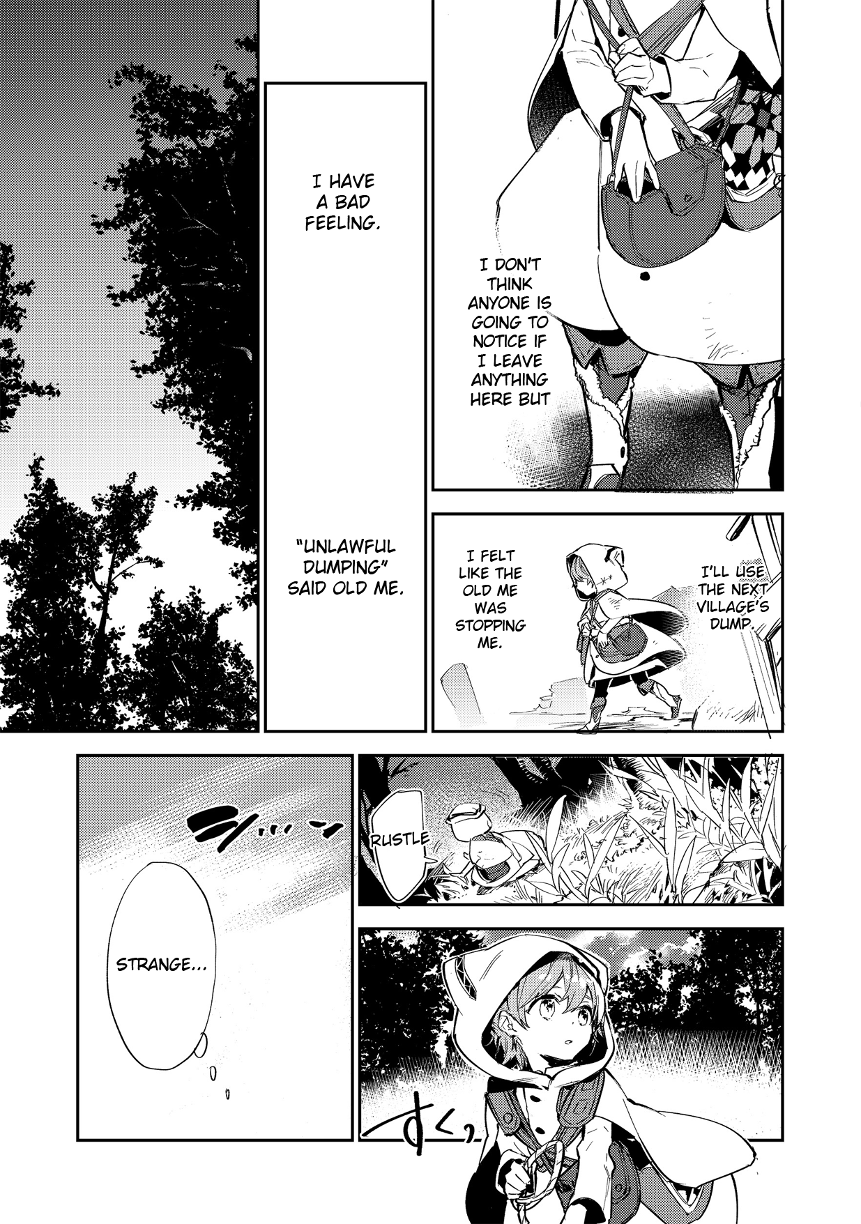 Saijaku teima wa gomi hiroi no tabi o hajimemashita . Chapter 2 page 9 - Chapter 2: (part one)