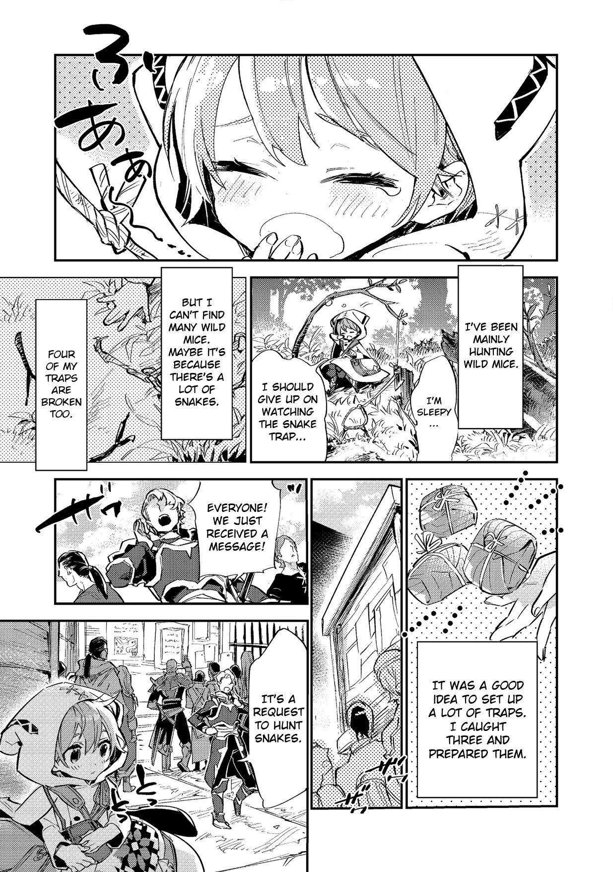 Saijaku teima wa gomi hiroi no tabi o hajimemashita . Chapter 3.1 page 1 - Chapter 3.1: (part two)