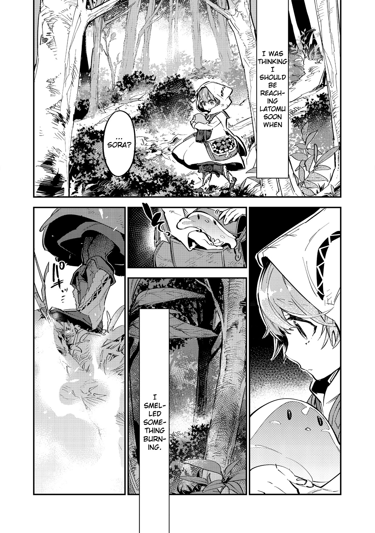 Saijaku teima wa gomi hiroi no tabi o hajimemashita . Chapter 3.1 page 14 - Chapter 3.1: (part two)