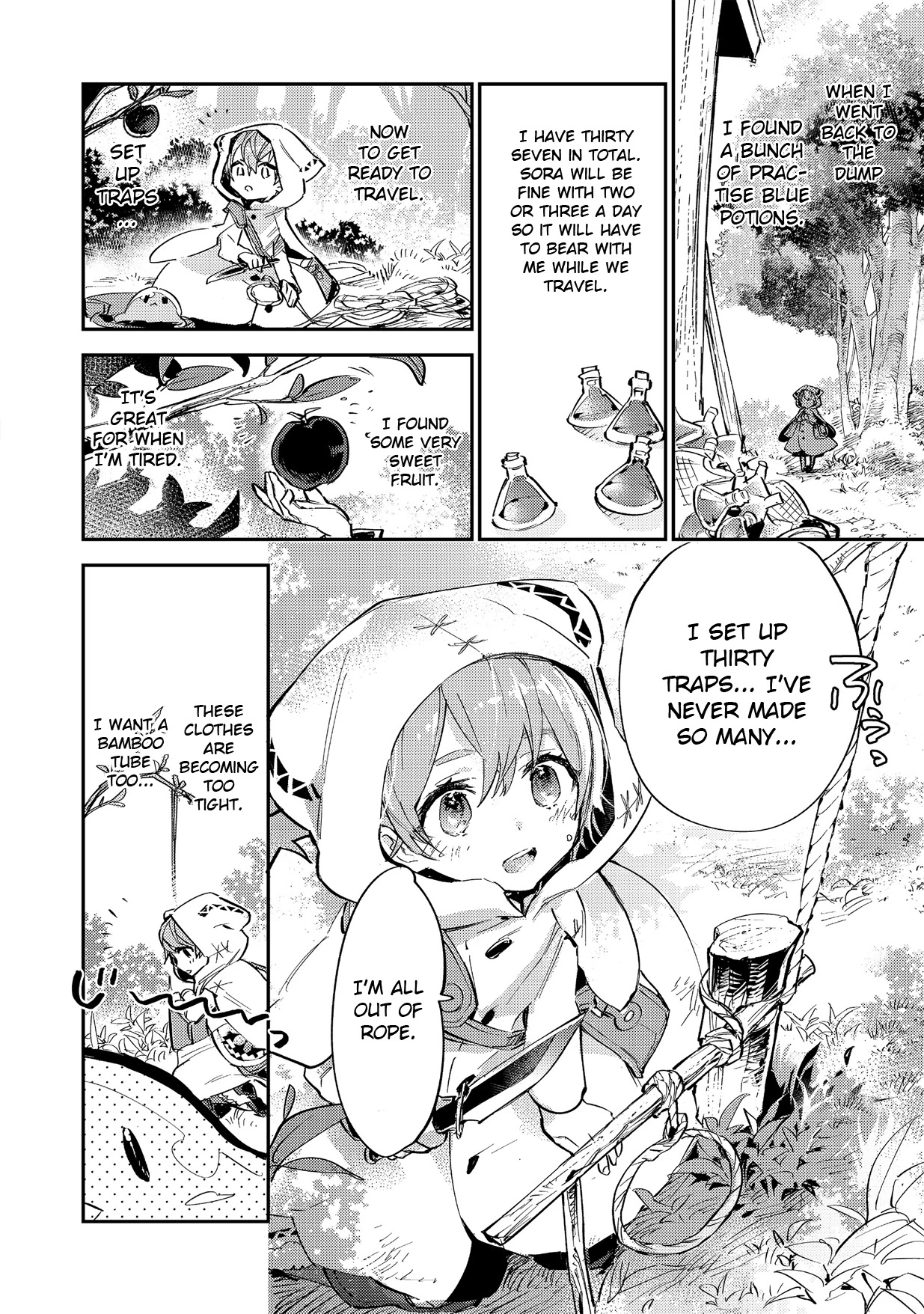 Saijaku teima wa gomi hiroi no tabi o hajimemashita . Chapter 3.1 page 4 - Chapter 3.1: (part two)