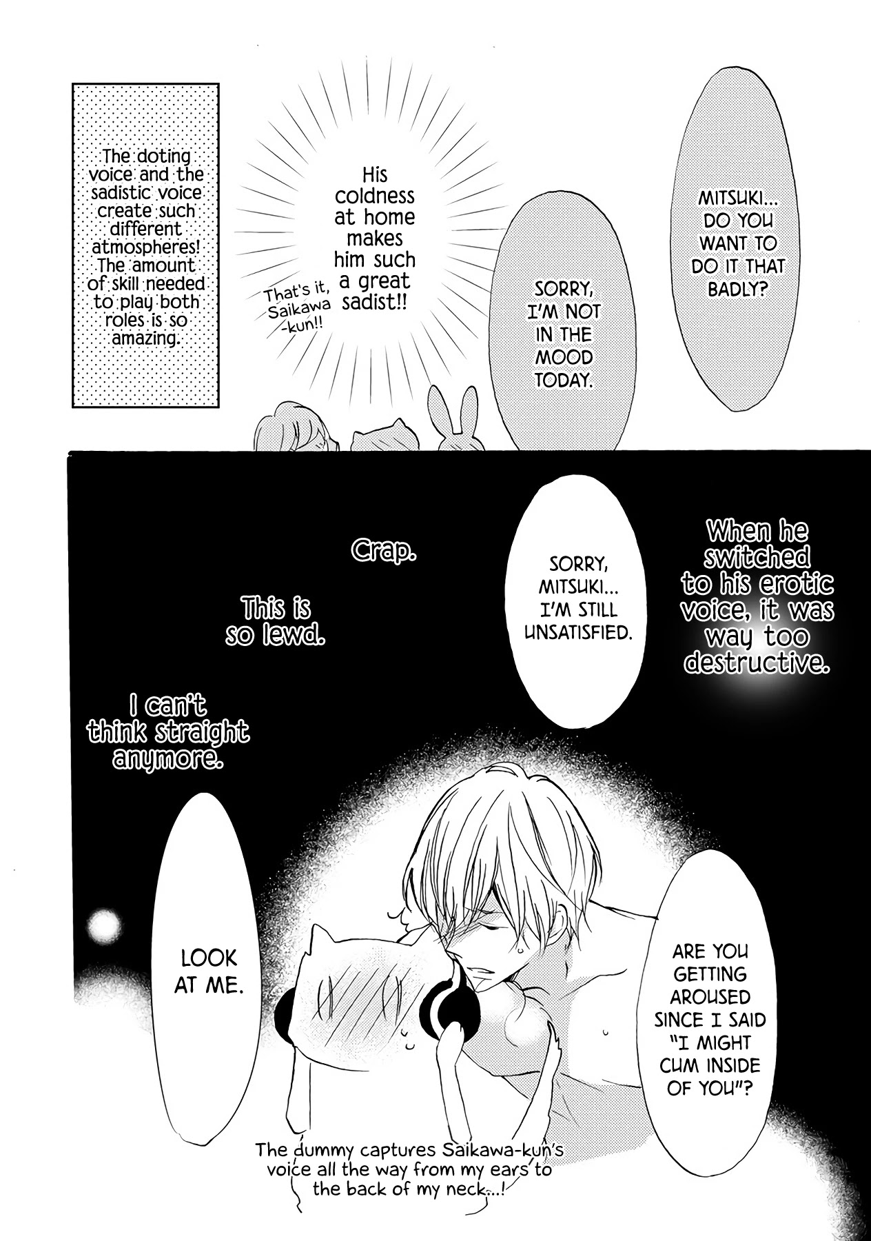 Saikawa Fusai no Renai Jijou - Nananen Jikkuri Chapter 9.6 page 8 - Chapter 9.6: Extra: Saikawa-kun is Half Asleep + Drama CD Recording Report