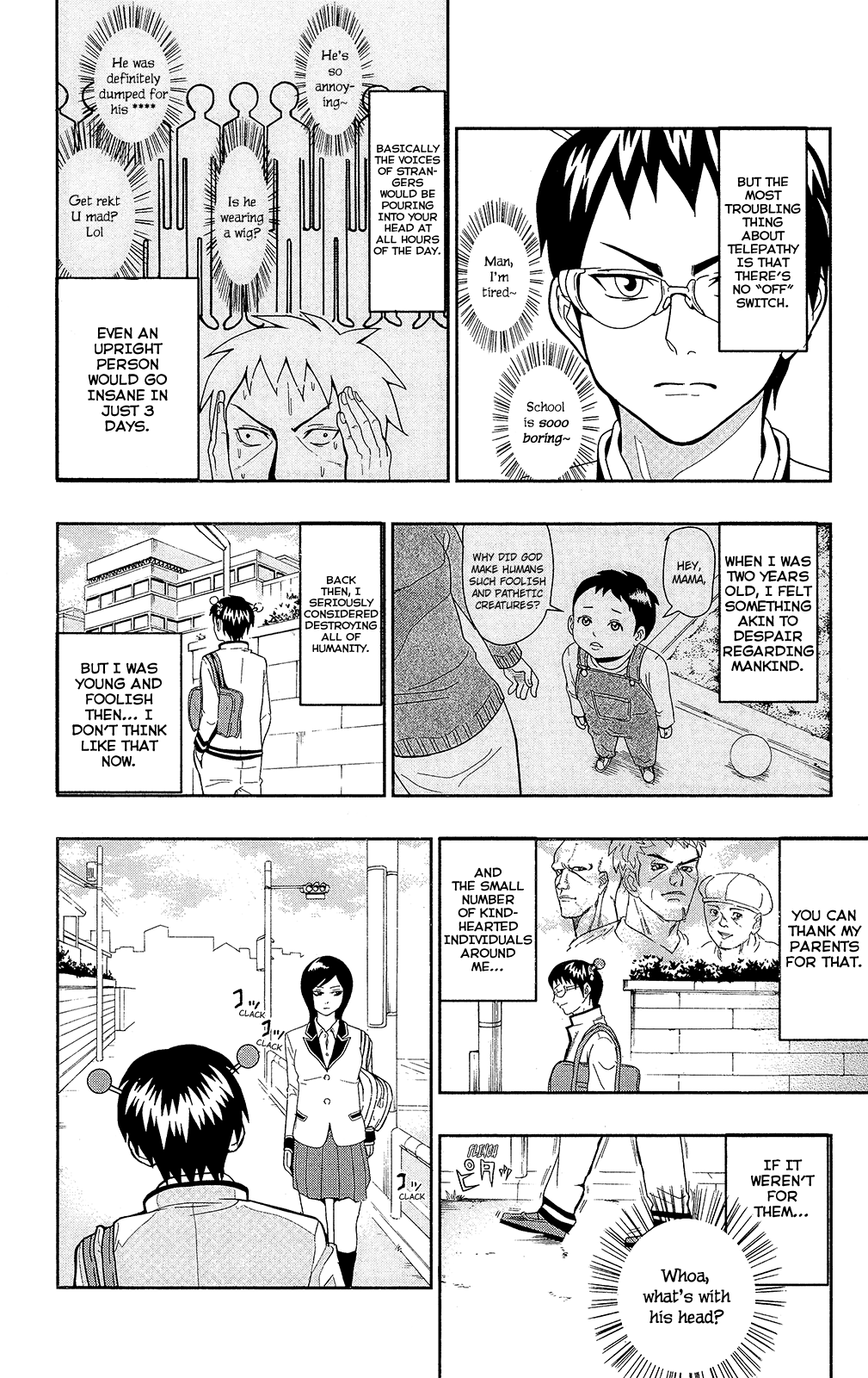 Saiki Kusuo no Sainan Chapter 0.1 page 11 - Chapter 0.1: Telepathy