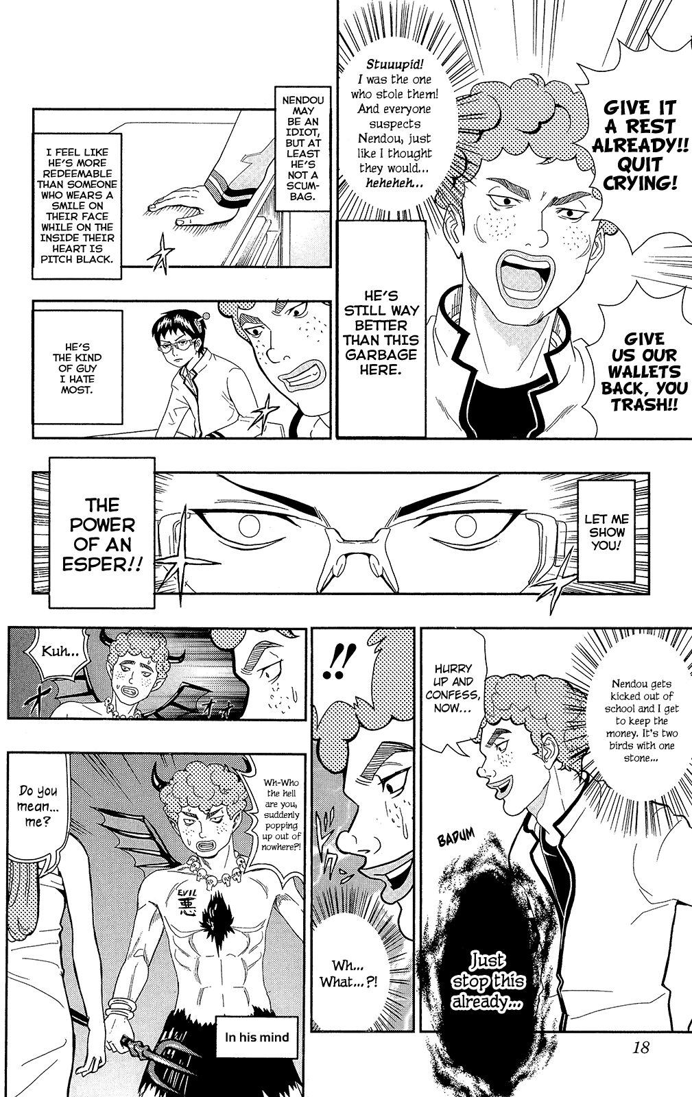 Saiki Kusuo no Sainan Chapter 0.1 page 19 - Chapter 0.1: Telepathy