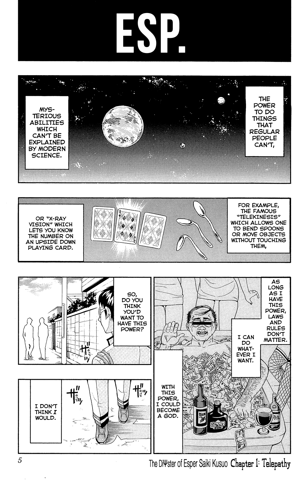 Saiki Kusuo no Sainan Chapter 0.1 page 6 - Chapter 0.1: Telepathy