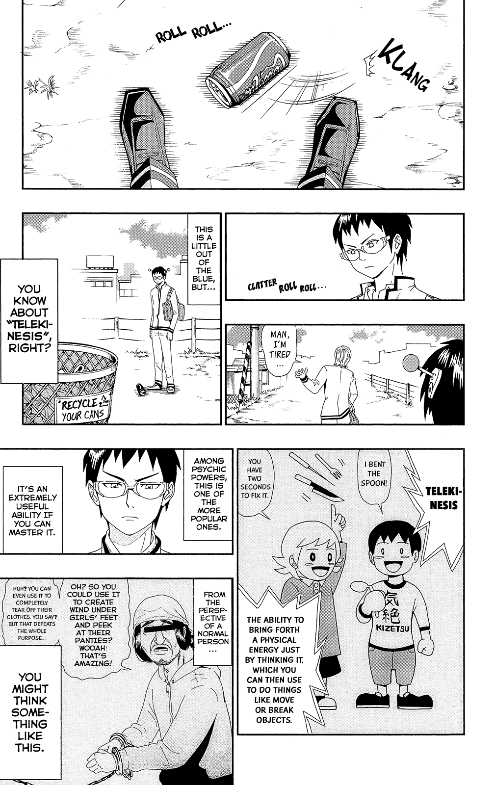 Saiki Kusuo no Sainan Chapter 0.2 page 4 - Chapter 0.2: Telekinesis