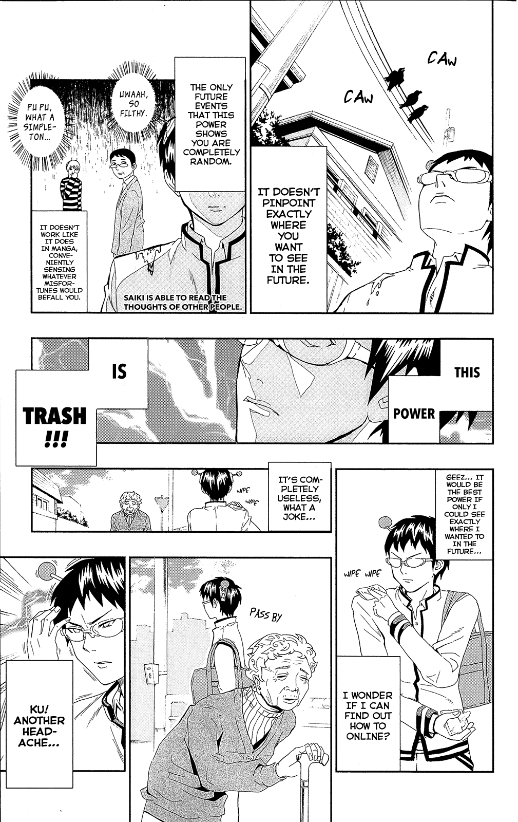 Saiki Kusuo no Sainan Chapter 0.4 page 6 - Chapter 0.4: Precognition