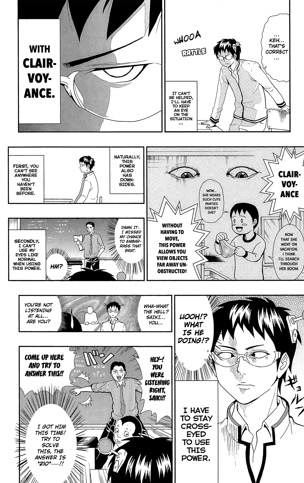 Saiki Kusuo no Sainan Chapter 0.6 page 9 - Chapter 0.6: Clairvoyance