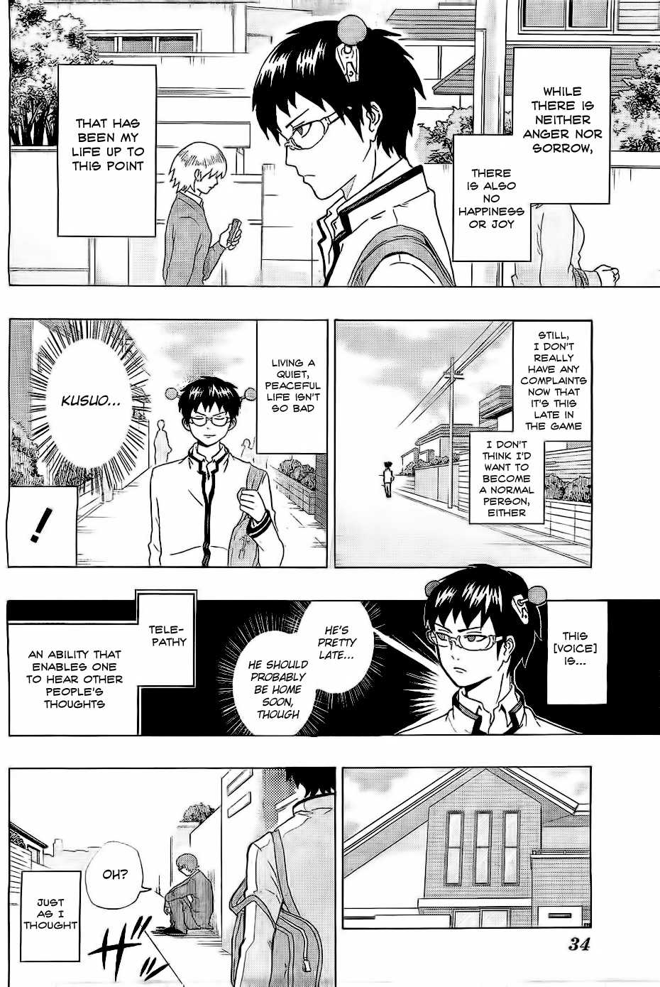 Saiki Kusuo no Sainan Chapter 1 page 14 - Chapter 1: The Disaster of a Psi User