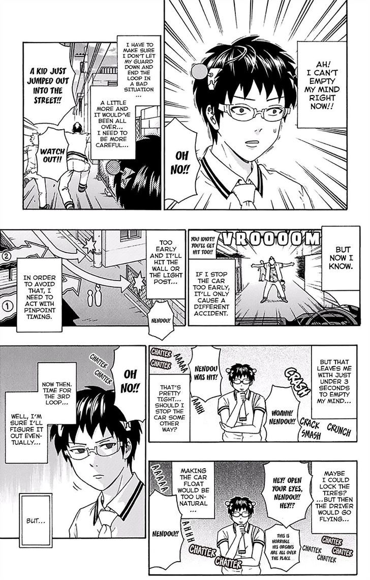 Saiki Kusuo no Sainan Chapter 157 page 14 - Chapter 157 : PSIcond Round! Time Leap