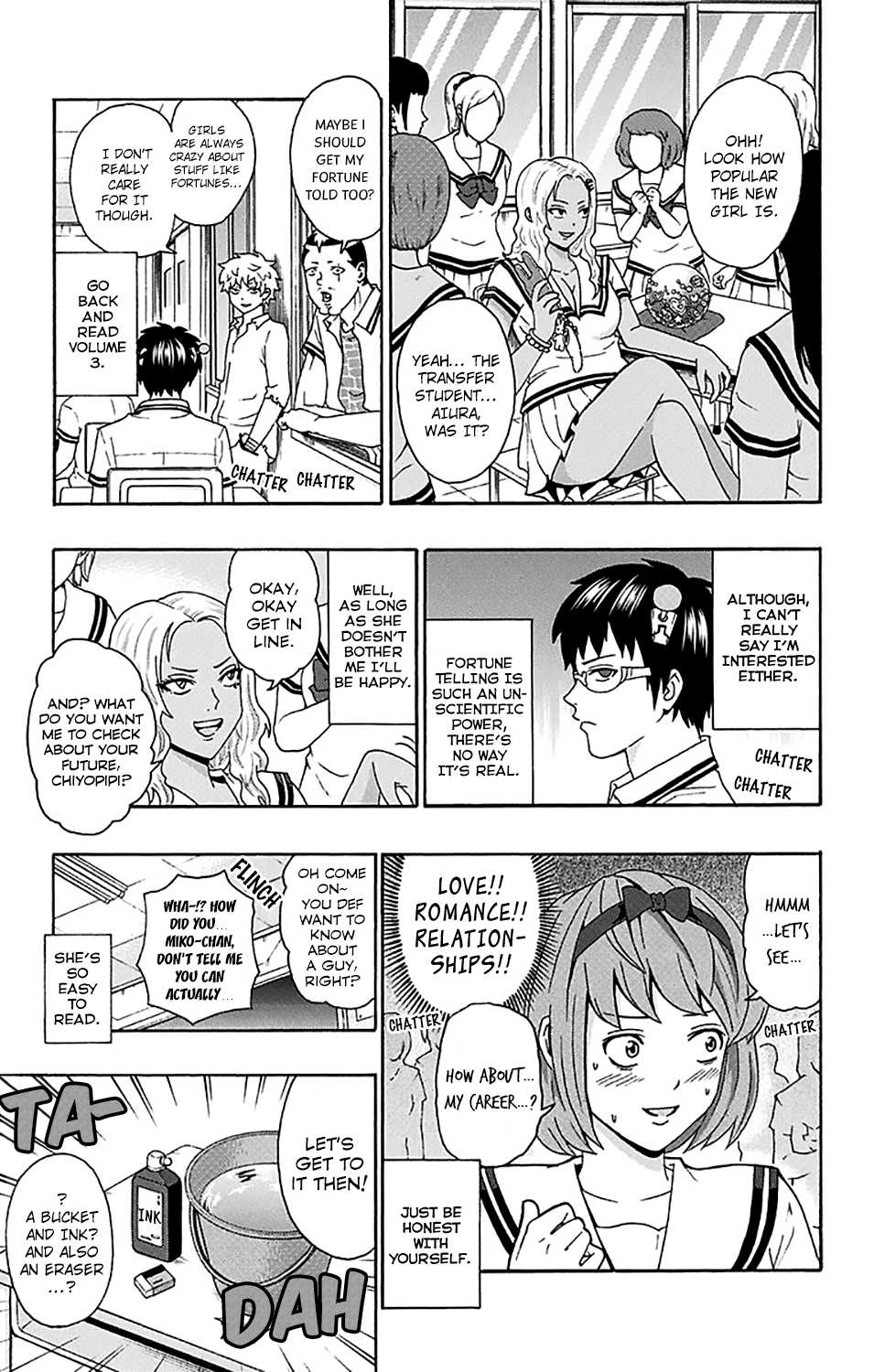 Saiki Kusuo no Sainan Chapter 162 page 15 - Chapter 162 : PSIuper Annoying! A totally bad news transfer student appears!
