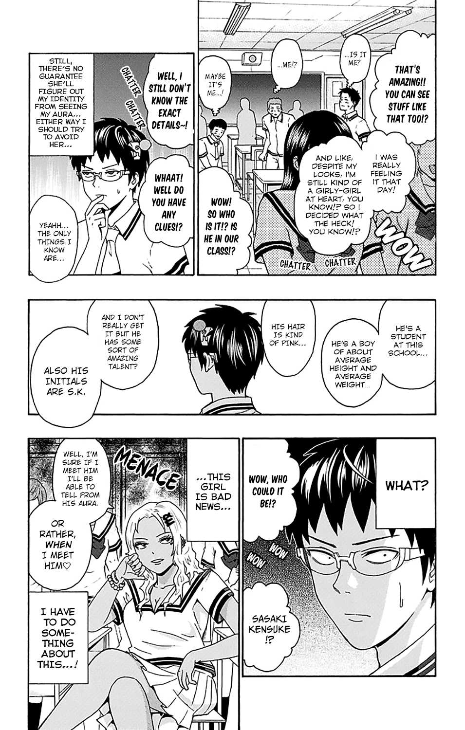 Saiki Kusuo no Sainan Chapter 162 page 23 - Chapter 162 : PSIuper Annoying! A totally bad news transfer student appears!