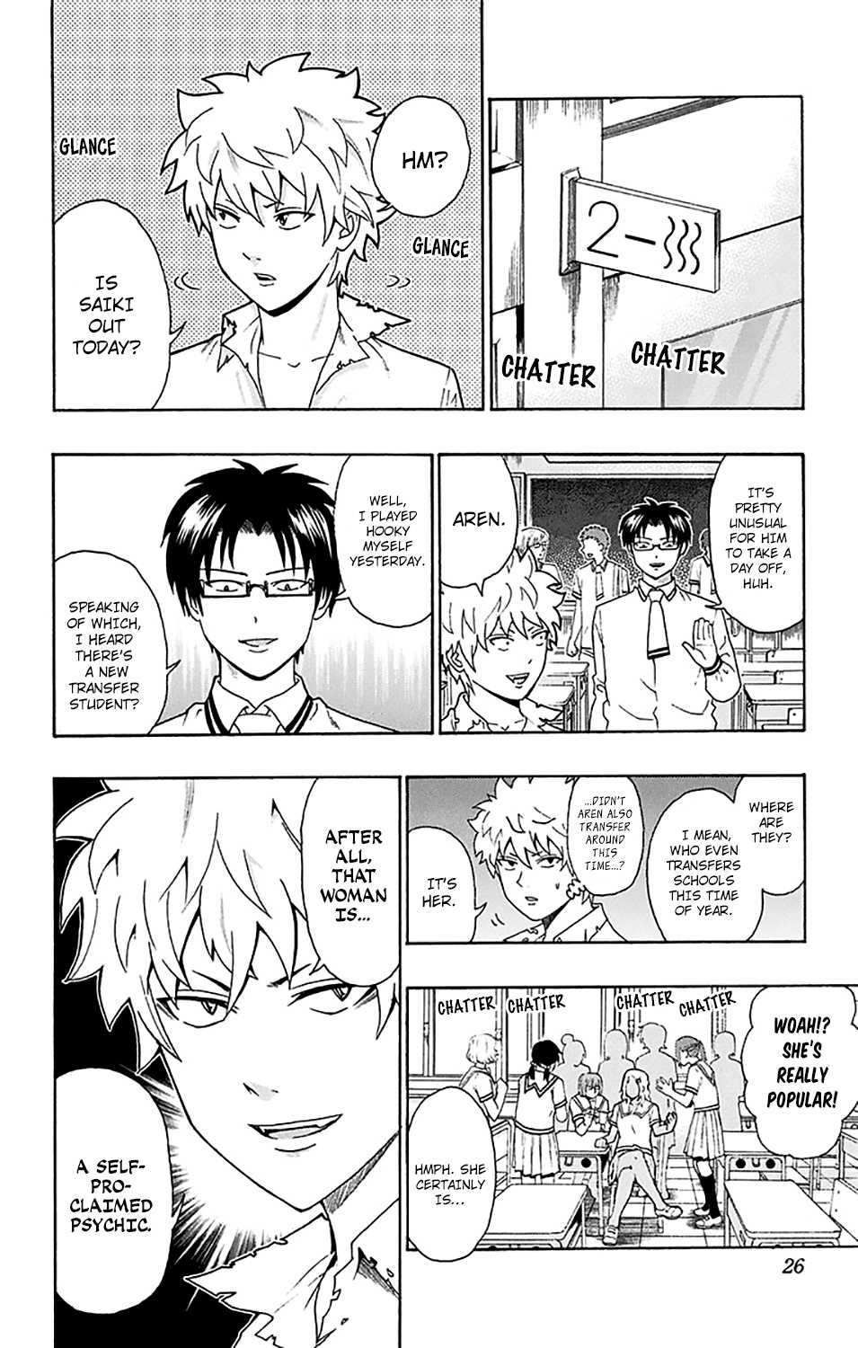 Saiki Kusuo no Sainan Chapter 163 page 5 - Chapter 163 : Slip Past the Aura PSIght!