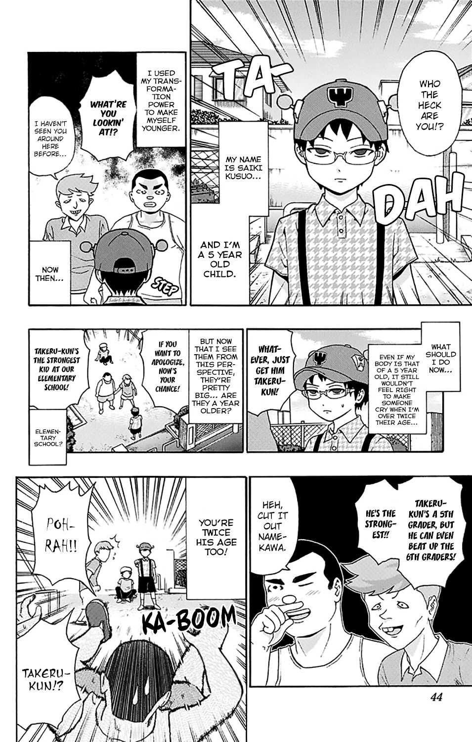Saiki Kusuo no Sainan Chapter 164 page 7 - Chapter 164 : The Delicate CircumPSItances of Children
